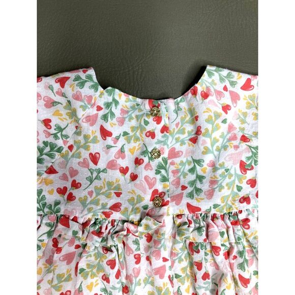 Rachel Zoe Dress Girls Size 4T Snap Back Ruffle Hem Short Sleeves Spring - Picture 6 of 6